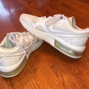 White Nike Air Max shoes